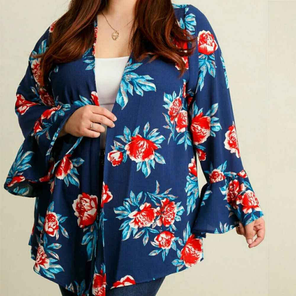 ~NEW~ ➕Plus Floral Cardigan